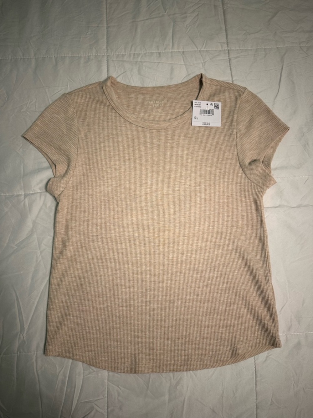 American Eagle Waffle Knit Tee